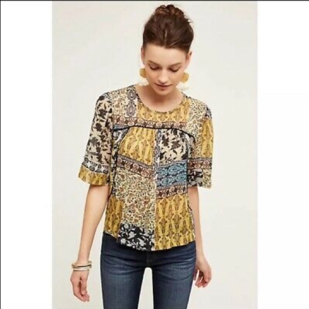 Weston Deka Patchwork Top - image 6